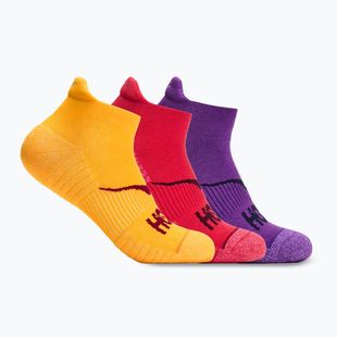 Zokni HOKA No-Show Run Sock 3-pack egg yolk/cerise/virtual violet