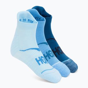 Zokni HOKA No-Show Run Sock 3-pack hazy blue/soft cobalt