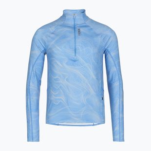Férfi futópulóver HOKA Skyform Half Zip CLF PRT mineral blue