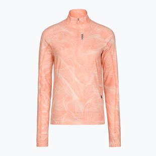 Női futópulóver HOKA Skyform Half Zip CLF PRT sunstone print