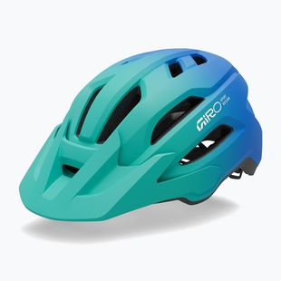 Gyerek kerékpáros sisak Giro Fixture II MIPS matte aqua green/blue jewel fade