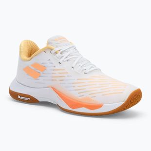 Női tollaslabda cipő Babolat Shadow Tour 5 W fehér/ sárga