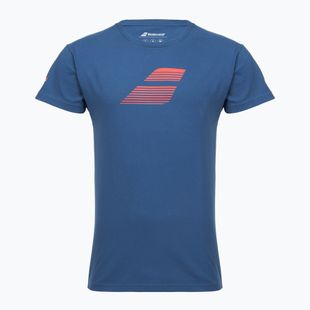 Babolat férfi Exercise Big Flag póló sötétkék