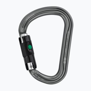 Mászókarabiner Petzl William Ball-Lock grafit színben