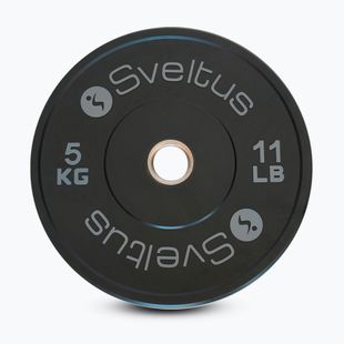 Olimpiai bumper tárcsa Sveltus Training Olympic Disc 5 kg black