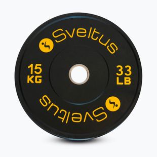 Olimpiai bumper tárcsa Sveltus Training Olympic Disc 15 kg black