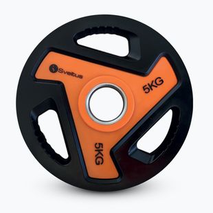 Olimpiai tárcsa Sveltus Olympic Disc With Handles 5 kg black