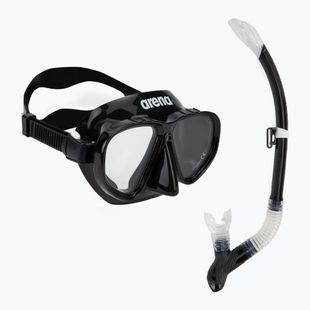 Arena Premium Snorkeling Set fekete/tiszta/fekete