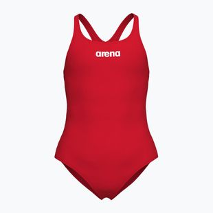 Arena Team Swim Pro Solid piros/fehér egyrészes gyermek fürdőruha