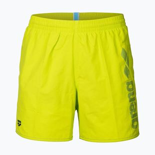 Férfi arena Fundamentals Arena Logo Boxer R artic lime/mangrove fürdőruházat rövidnadrág