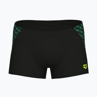 Férfi arena Monogram Swim Short fekete/sötét zsálya multi boxeralsó