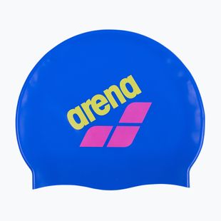 Úszósapka arena Big Logo neon blue/shocking pink/yellow star