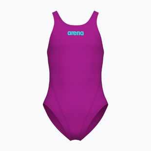 Gyerek egyrészes fürdőruha Arena Team Swim Tech Solid very fuchsia/water