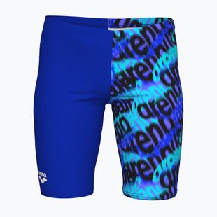 Gyerek jammer úszónadrág arena Crowded Swim Jammer neon blue/neon blue multi