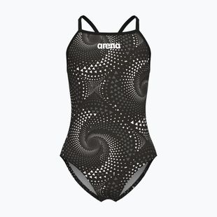 Gyerek egyrészes fürdőruha arena Fireflow Lightdrop Back black/team black