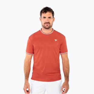 Férfi teniszpóló Tecnifibre Team Tech terracotta