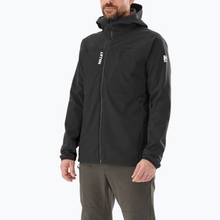 Férfi softshell kabát Millet Magma Shield Hoodie black/ noir