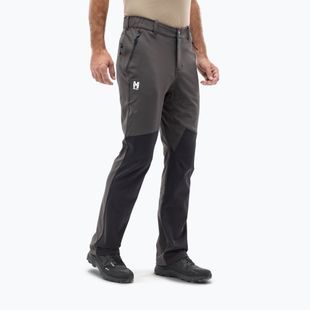 Férfi túranadrág Millet Lapiaz dark grey/ black