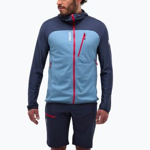 Férfi trekking pulóver Millet Lokka Hoodie III koronakék/szafír
