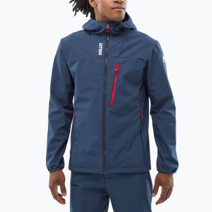 Férfi softshell dzseki Millet Seneca Shield Hoodie saphir