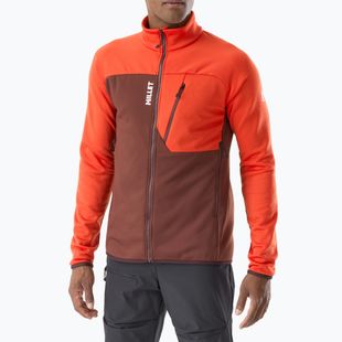 Férfi pulóver Millet Seneca Fleece truffle/paprika