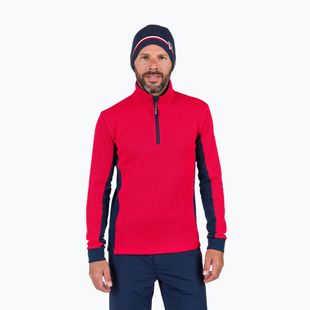 Férfi sípulóver Rossignol Cieloalto Fleece Half zip sports red