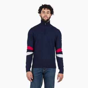 Férfi pulóver Rossignol Signature Hz Knit dark navy