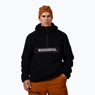 Férfi pulóver Rossignol Alltrack Anorak Fleece black