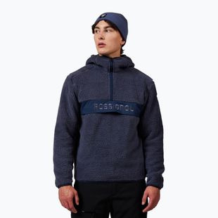 Férfi pulóver Rossignol Alltrack Anorak Fleece true night blue