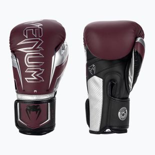 Bokszkesztyűk Venum Elite Evo burgundy/silver