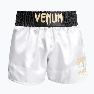 Férfi edzőshort Venum Classic Muay Thai fehér/arany/fekete