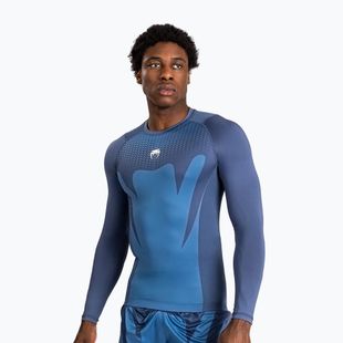 Férfi Venum Attack Rashguard hosszú ujjú edzőruha tengerészkék