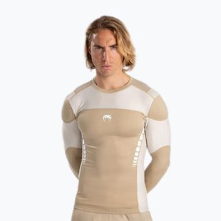 Férfi edző hosszú ujjú Venum Tempest Rashguard bézs/homok