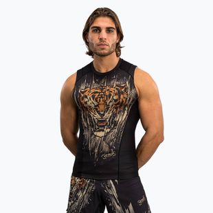 Venum Tiger Férfi ujjatlan Rashguard tank top fekete/neon narancssárga