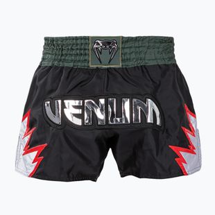 Férfi edzőshort Venum Inferno Muay Thai deep black/khaki