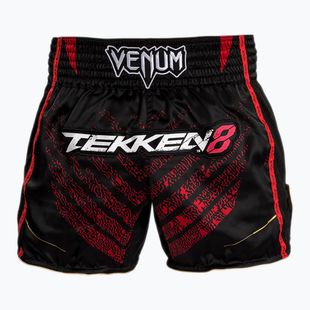 Venum X Tekken 8 férfi edzőnadrág - Marshall Law Muay Thai Shorts fekete/piros/arany