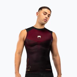 Venum Tactical XT 05522 férfi edzőpóló Rashguards fekete/burgundi/arany férfi tréningpóló