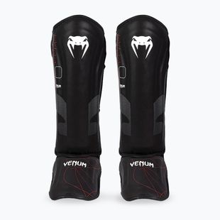 Női sípcsont- és lábfejvédők Venum Tactical XT Shinguards fekete/tűzpiros