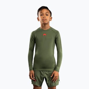 Gyermek edző hosszú ujjú Venum Contender Rashguards Jr khaki