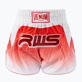 Férfi edzőshort Venum x RWS 2.0 Muay Thai white/red