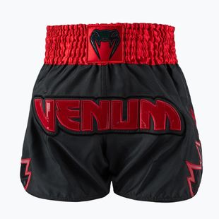 Férfi edzőshort Venum Inferno Muay Thai charcoal grey/red
