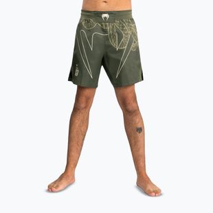 Férfi edzőshort Venum Serpenti Fight khaki/bronze/ivory