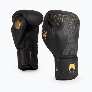 Bokszkesztyűk Venum Serpenti Boxing black/silver/gold