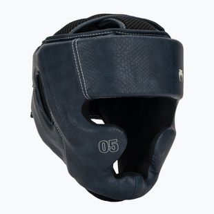 Boksz fejvédő Venum Impact Evo Scales Headgear midnight blue