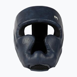 Boksz fejvédő Venum Impact Evo Scales Headgear midnight blue