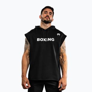Férfi Venum Boxing VT ujjatlan kapucnis pulóver fekete/fehér