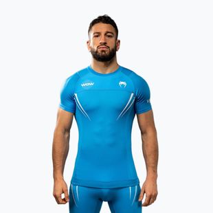 Férfi edzőpóló Venum X WOW FC Rashguards pacifikus kék