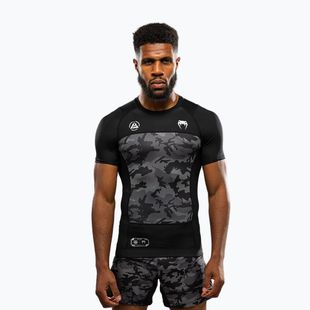 Férfi edzőpóló Venum X Polaris Rashguards fekete/vihar szürke