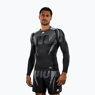 Férfi hosszú ujjú rashguard Venum Adrenaline Rashguard black/silver grey