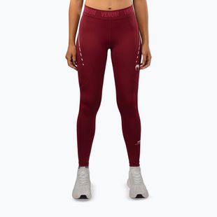 Női edzőleggings Venum Adrenaline burgundy/pink
